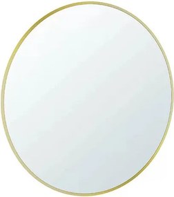 Oglinda cu iluminare Led Gala Diam 80x80 cm auriu