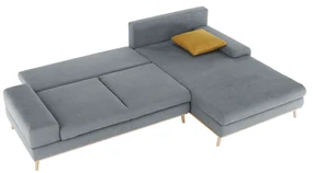 Coltar stanga Culoare Gri / Mustar, PANOS Varianta de colt: Colt Dreapta