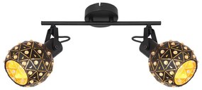 Spot Jodie 54029-2, 2xE14, negru, IP20, Globo Lighting