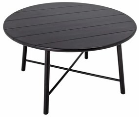 Masa dining, negru, din lemn de salcam, Lope