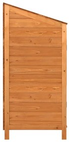 Sopron de gradina, maro, 102x52x112 cm, lemn masiv de brad Maro, 102 x 52 x 112 cm