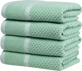 Set de prosoape din frotir MODENA verde 50 x 100 cm, 4 buc