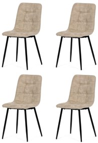 Set de scaune de sufragerie Vintage CT-281 CRM3, 4buc