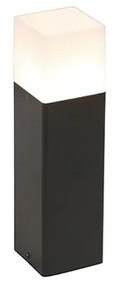 Lampă de exterior, de culoare neagră, cu nuanță albă opală 30 cm - Danemarca