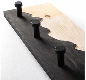 Cuier de perete Notopo (natural + negru) . 1096138