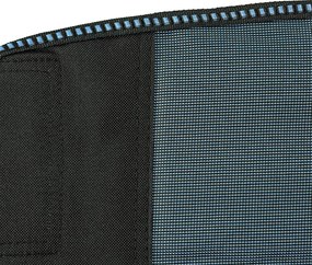 Leziter Scaun de pescuit Comfort cu braț și suport pentru pahare albastru