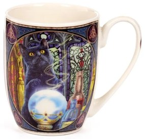 Cana din portelan cu pisici Ajutorul Vrajitoarei - Lisa Parker 12 cm, 300 ml