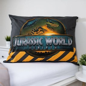 Lenjerie de pat pentru copii din bumbac pentru pat de o persoană 140x200 cm Jurassic World "T-Rex" – Jerry Fabrics