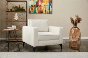Fotoliu Berlin - Cream, Black