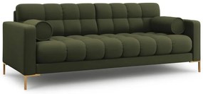 Canapea Bali 3 locuri stofa/picioare gold L177 cm