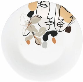 Farfurie din ceramică VDE Tivoli 1996 Face to Grey, ø 35 cm