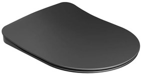 Capac WC Ravak X01795 SoftClose CHROME, negru