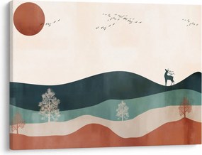 Tablou - Peisaj ilustrat (70x50 cm)