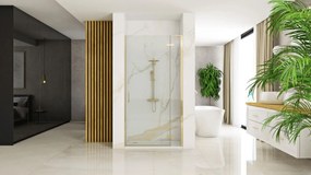 Ușă de duș Rea Hugo 100 Gold Brush + profil