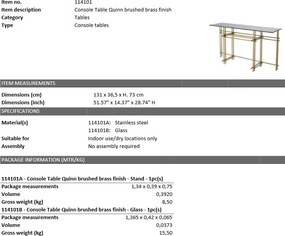 Consola design LUX Quinn alama periata 114101 HZ