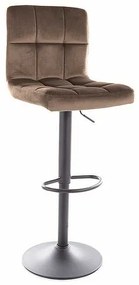 Scaun de bar Amo Velvet, bej