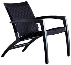 Fotoliu din lemn de stejar Findahl by Hammel Luna, negru