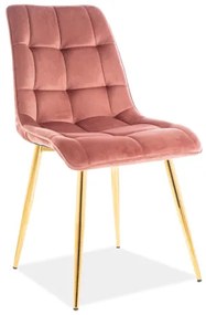 Scaun de sufragerie Charlie (Roz + Auriu). 1050313