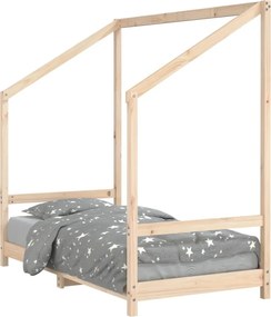 vidaXL Cadru de pat pentru copii, 80x160 cm, lemn masiv de pin