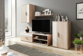 Mobilier living Berna (stejar sonoma + alb). 1001419