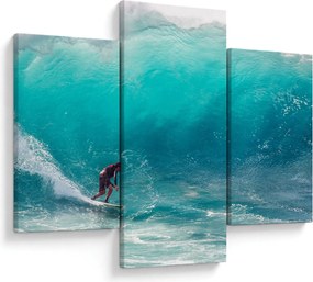 Tablou - Surfer în valuri (90x60 cm)
