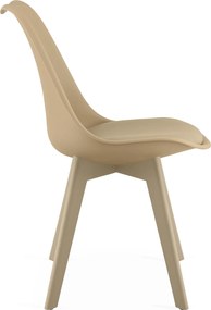 OFERTA Scaun bej BALI MARK cu picioare bej II. calitate