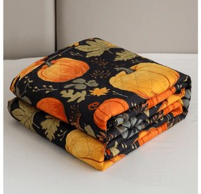 Cuvertura de pat ORANGE PUMPKINS, colorat Dimensiune: 170 x 210 cm
