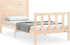 vidaXL Cadru pat fără saltea, 100x200 cm, lemn masiv pin