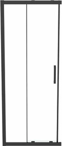 Usa glisanta cu segment fix 80 cm negru mat Ideal Standard Connect 2