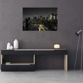 Tablou cu metropolă nocturnă (90x60 cm)