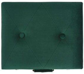 Taburet de depozitare, verde, 40 cm, catifea Verde