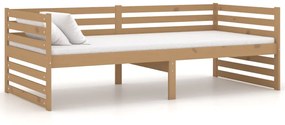 806948 vidaXL Pat de zi, maro miere, 90x200 cm, lemn masiv de pin