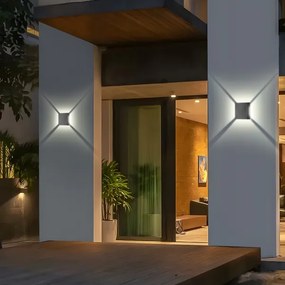 Brilagi - Aplica LED de exterior QUADRAY, 4W, 230V, antracit, IP65