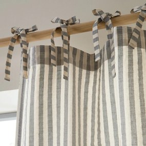 Draperie gri 140x183 cm Zanzibar Woven Stripe – Pineapple Elephant