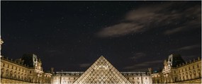 Tablou - Louvre nocturn (120x50 cm)