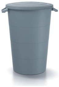 Recipient din plastic de gradina cu mânere, 80 l, gri