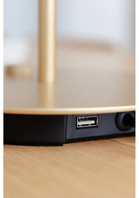 Veioză roz LED cu intensitate reglabilă cu abajur din metal (înălțime 41,5 cm) Asteria Table – UMAGE