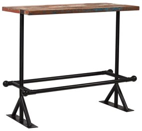 245399 vidaXL Set mobilier de bar, 5 piese, multicolor, lemn masiv reciclat