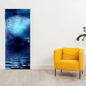 Fototapet pentru ușă - Luna și marea (95x205cm)
