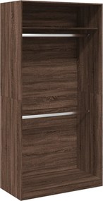 vidaXL Șifonier, stejar maro, 100x50x200 cm, lemn prelucrat