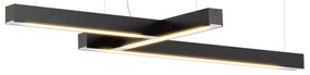Lampă suspendată LED40 în forma cifrei 4, mai multe variante - TUNTO Model: stejar, negru pătat