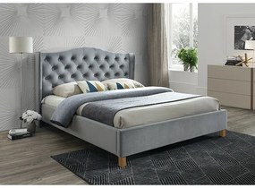 Pat tapitat Aspen velvet gri Blu14 - 180 x 200 cm