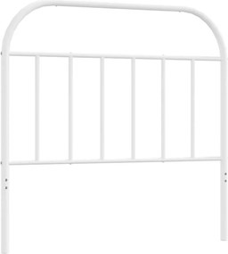 vidaXL Tăblie de pat de schimb metalică, alb, 100 cm