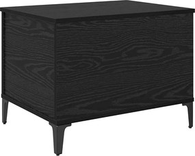 vidaXL Masă de cafea Stejar Negru 60 x 44,5 x 45 cm Lemn compozit