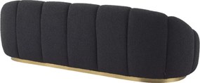 Canapea fixa design elegant LUX Inger, Boucle black