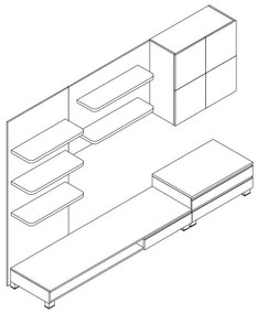 Mobilier living Harmonal (maro). 1121025