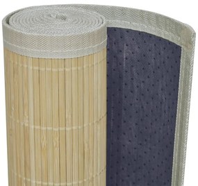 Carpeta dreptunghiulara din bambus natural, 150 x 200 cm Bej, 150 x 200 cm