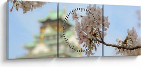 Tablou - Sakura (cu ceas) (90x30 cm)