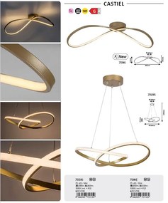 Lustra LED aplicata stil minimalist Castiel