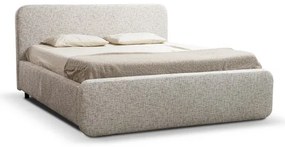 Pat tapițat LAJLA 160x200 cm, fără saltea, bej